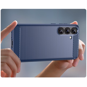 Carbon Ümbris jaoks Samsung Galaxy S25+ - sinine