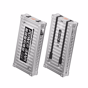 WEKOME WP-339 Container Series akupank, 10000 mAh, PD 20 W + QC 22,5 W, sisseehitatud USB-C- ja Lightning-kaablitega, hõbedane