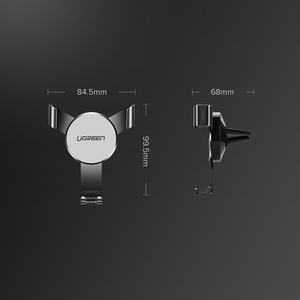 Ugreen auto gravitatsiooniline hoidja ventilatsioonirestile hall (50564)