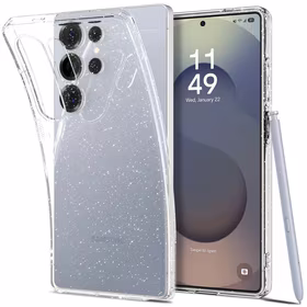 Spigen Liquid Crystal Ümbris jaoks Samsung Galaxy S25 Ultra - läbipaistev Glitter