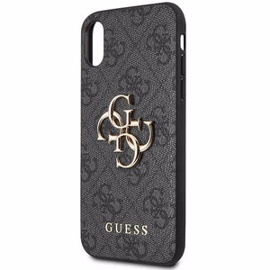 Guess 4G Big Metal Logo iPhone X/XS Ümbris - hall