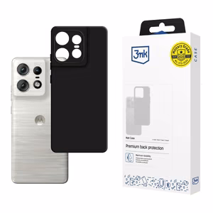 3mk Matt Ümbris jaoks Motorola Edge 50 Pro - Must