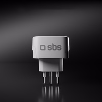 SBS IT Travel Adapter - Universal - Valge