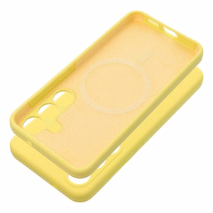 Ümbris SILICONE 2mm jaoks SAMSUNG S25 Edge compatible koos MagSafe lemon