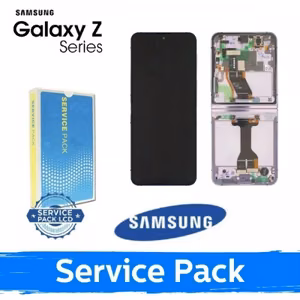 LCD ekraan ühilduv Samsung F731 Z Flip5-ga raamiga / lilla / (Service Pack)