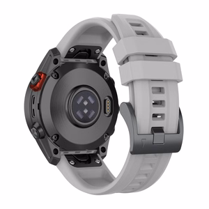 Silicone strap for GARMIN FENIX 3 / 3HR / 5X / 6X / 6X Pro / 7X / 7X Pro grey (12)