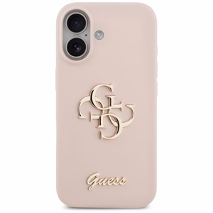 GUESS ümbris jaoks IPHONE 17 GUHCP17SSC4GSMP (Silicone W/ Big 4G Script) roosa