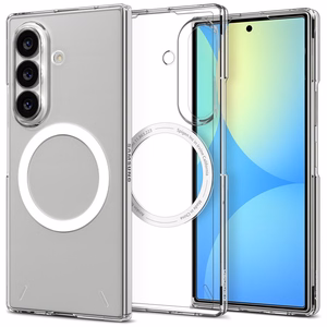Spigen AirSkin MagFit ümbris mudelile Samsung Galaxy Z Fold 8 Ultra – läbipaistev ja valge