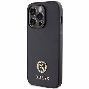 Guess GUHCP15LPS4DGPK iPhone 15 Pro 6.1" must/must hardcase Strass Metal Logo