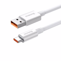 Baseus cable Superior USB - USB-C 1,0m moon valge 100W P10320102214-01