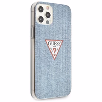 Guess GUHCP12LPCUJULLB iPhone 12 Pro Max 6.7" sinine/helesinine kõvakott Jeans Collection