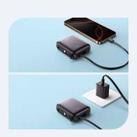 Joyroom JR-PBF27 10000mAh 22.5W Powerbank sisseehitatud USB-C ja Lightning kaablitega - Must