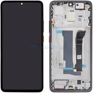 LCD screen Xiaomi Poco X7 Pro 5G koos touch screen koos frame Must (PUNANE power button, Iron Man Edition) original (service pack)