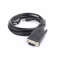 Gembird A-HDMI-VGA-03-10 video adapteri kaabel 3 m HDMI + 3.5mm VGA-le must