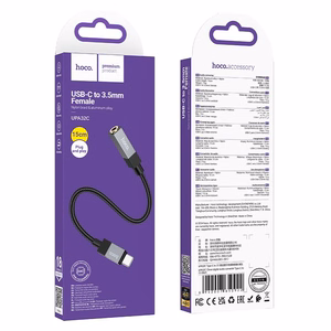 Adapter AUX USB C (isane) Jack 3,5 mm (emane) Hoco UPA32C must