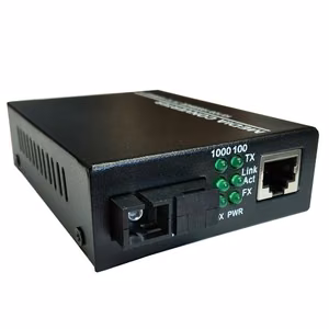 MC1310SC ühemoodilise optilise kiu meediamuundur, 10/100/1000 Mbit/s, SC, TX 1310 nm