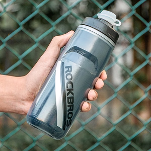 Rockbros 620 ml termopudel jalgrattale, BPA-vaba, musta üleminekuga