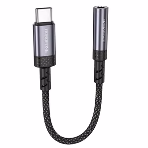 Borofone adapter BV24 Graceful - tüüp C 3,5 mm pistikupesale - hall