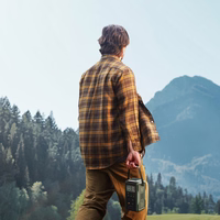 Powerbank Joyroom JR-PBF10 75000mAh 100W 3x USB-C 3x USB-A kokkupandava taskulambi ja käepidemega - roheline