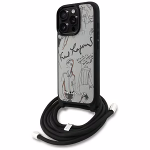 KARL LAGERFELD ümbris jaoks IPHONE 16 PRO MAX KLHCP16XPGGRMPCG compatible with MagSafe (CRSSBY Grained PU W/ Pattern & Logo) hall