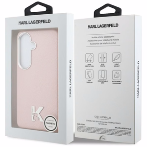 Ümbris Karl Lagerfeld K Metal Logo MagSafe Samsung Galaxy S26 roosa