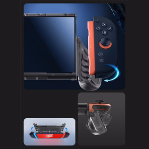 Supcase Crystal Ümbris jaoks Nintendo Switch 2 - Läbipaistev Must