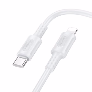 Borofone Kaabel BX111 Feliz - Type C to Lightning - PD 27W 1 metre valge