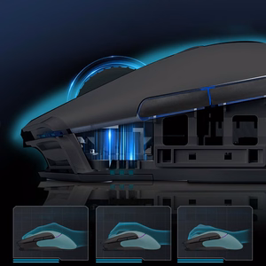 Machenike L8 Pro Juhtmevaba mänguhiir koos Laadimisalus - must