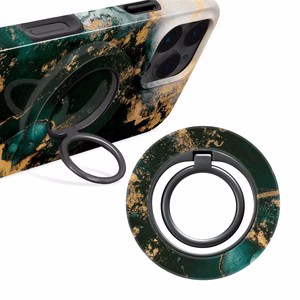 MIO Green Marble Magsafe ümbris rõngashoidjaga