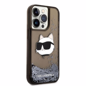 Karl Lagerfeld KLHCP14XLNCHCK iPhone 14 Pro Max 6.7" must/must hardcase Glitter Choupette Head
