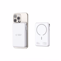 Tech-Protect LifeMag PB31 Power Bank MagSafe 10000mAh 15W USB-C / USB-A / sisseehitatud USB-C / Lightning kaablid - valge