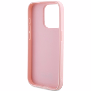 Guess Saffiano Iridescent Script ümbris jaoks iPhone 14 Pro Max - roosa