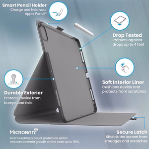 Чехол-книжка Speck Balance Folio для iPad Air 13" (2026–2024), чёрный