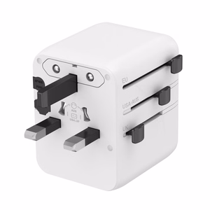Gembird TPA-1A2C20-01-W universaalne reisiadapter, 20 W, valge