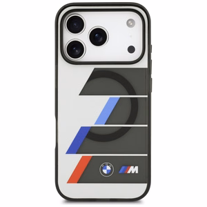 BMW M IML Metal Buttons Tricolor Lines MagSafe Ümbris jaoks iPhone 17 Pro Max - hall