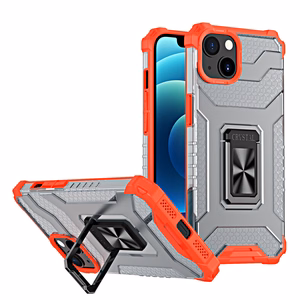 Crystal Ring Case прочный защитный чехол с подставкой для iPhone 12 mini красный