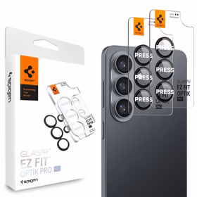 Spigen Glas.Tr Ez Fit Optik Pro HD Kaamera kaitse 2-pack Samsung Galaxy S26+ - must
