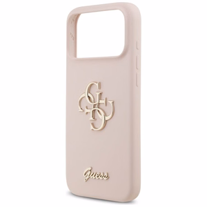 GUESS ümbris jaoks IPHONE 17 Pro Max GUHCP17XSC4GSMP (Silicone W/ Big 4G Script) roosa