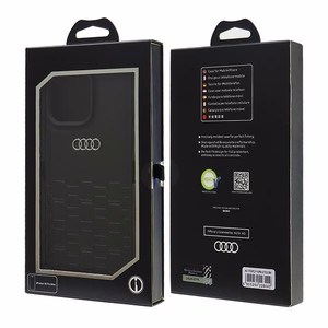 Audi Synthetic Leather iPhone 16 Pro Max 6.9" must/must hardcase AU-TPUPCIP16PM-GT/D2-BK