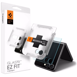Spigen Glas.TR EZ Fit HD Karastatud klaas Ekraanikaitse jaoks Samsung Galaxy Z Flip 7 - Läbipaistev