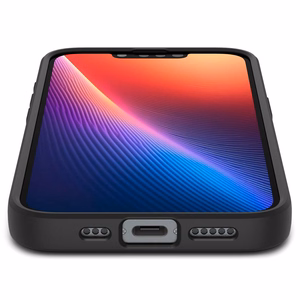 Spigen Liquid Air iPhone 16e Ümbris - Matte must