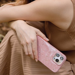 Uniq Coehl Terrazzo ümbris jaoks iPhone 14 Plus - sand