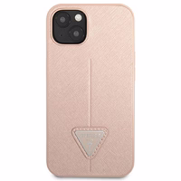 Guess GUHCP14MPSATLP iPhone 14 Plus 6,7 "roosa / roosa hardcase SaffianoTriangle Logo