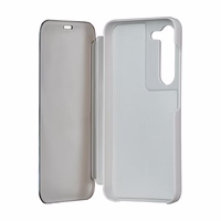 Fold Mirror View Case for Samsung Galaxy A14 4G / A14 5G hõbedane