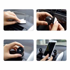 Wozinsky Magnetic Car Mount jaoks Dashboard 360 Self-Adhesive Must (WMH-05)