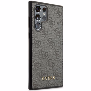 Guess GUHCS23LG4GFGR S23 Ultra S918 hall/hall hardcase 4G Metal kuldne Logo