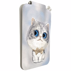 Nimmy New Big-Eye Cute Pets 2.0 Cat MagSafe magnetiline telefoni kaarditasku koos toega – hall