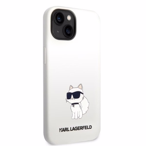 Чехол Karl Lagerfeld Silicone Choupette для iPhone 14 Plus — белый