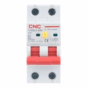 Residual Current Breaker koos Over-Current 2P, 16A, class C, 30mA, 6kA