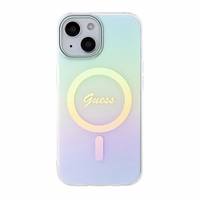 Guess GUHMP15SHITSQ iPhone 15 6.1" turquoise/turquoise hardcase IML Iridescent MagSafe